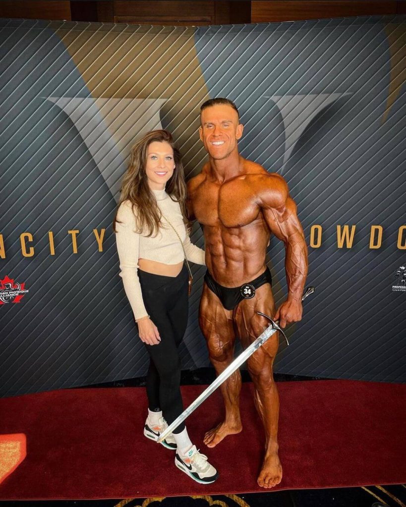 Justin Huyghue bodybuilder wife