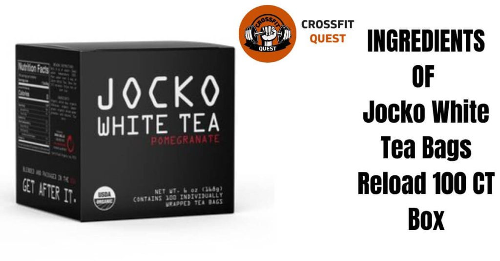 Ingredients of  Jocko White Tea Bags Reload 100 CT Box