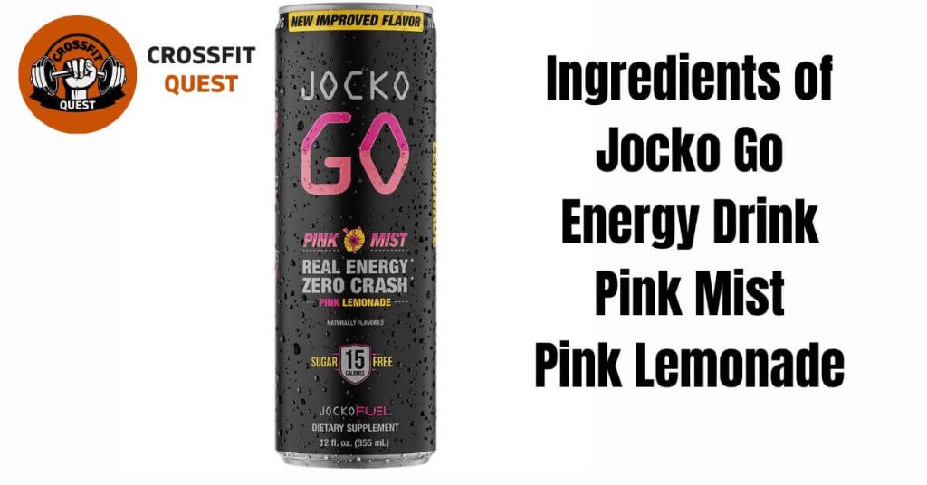 Ingredients of Jocko Go Energy Drink - Pink Mist Pink Lemonade