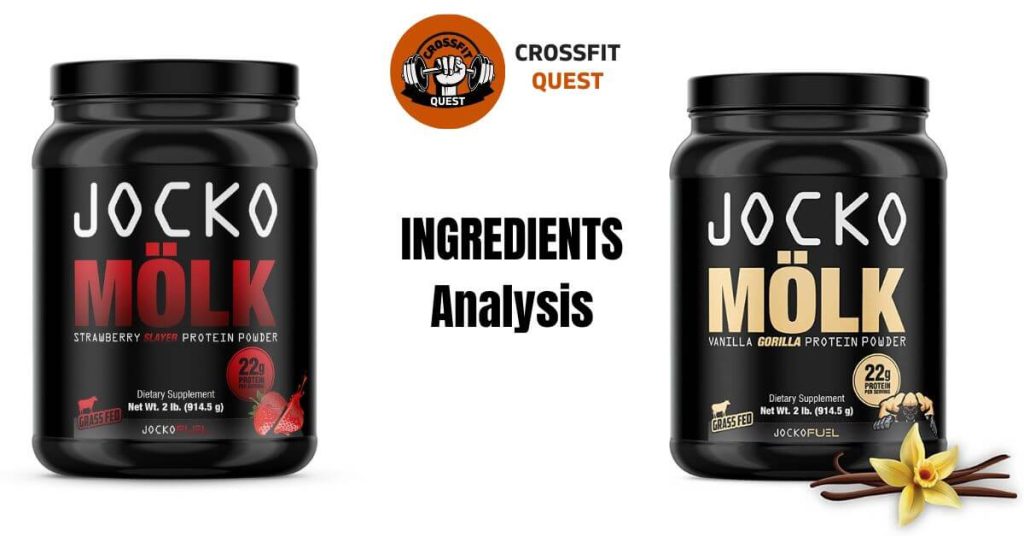 Ingredients of Jocko Molk