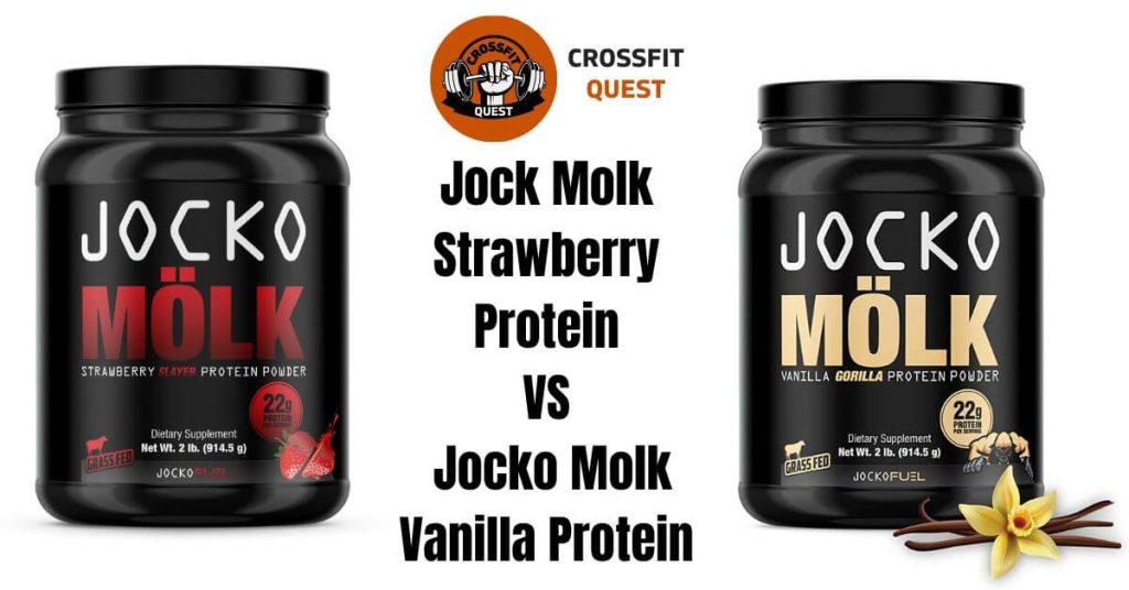 Jock Molk Strawberry Protein VS Jocko Molk Vanilla Protein