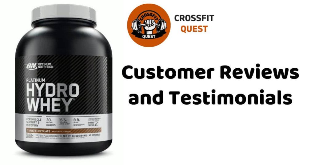 Customer Reviews and Testimonials of Optimum Nutrition Platinum Hydro Whey protein
